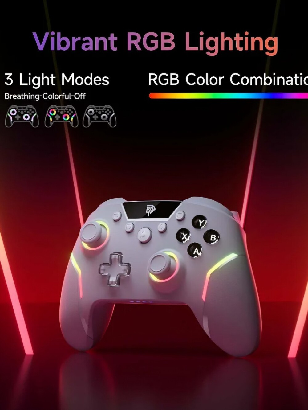 Gray Multi-Platform Wireless Game Controller - Picture 3 of 5